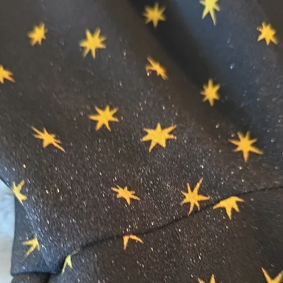 Torrid Black and Gold Asymmetrical Bishop Sleeve Sundress - Picture 4 of 4